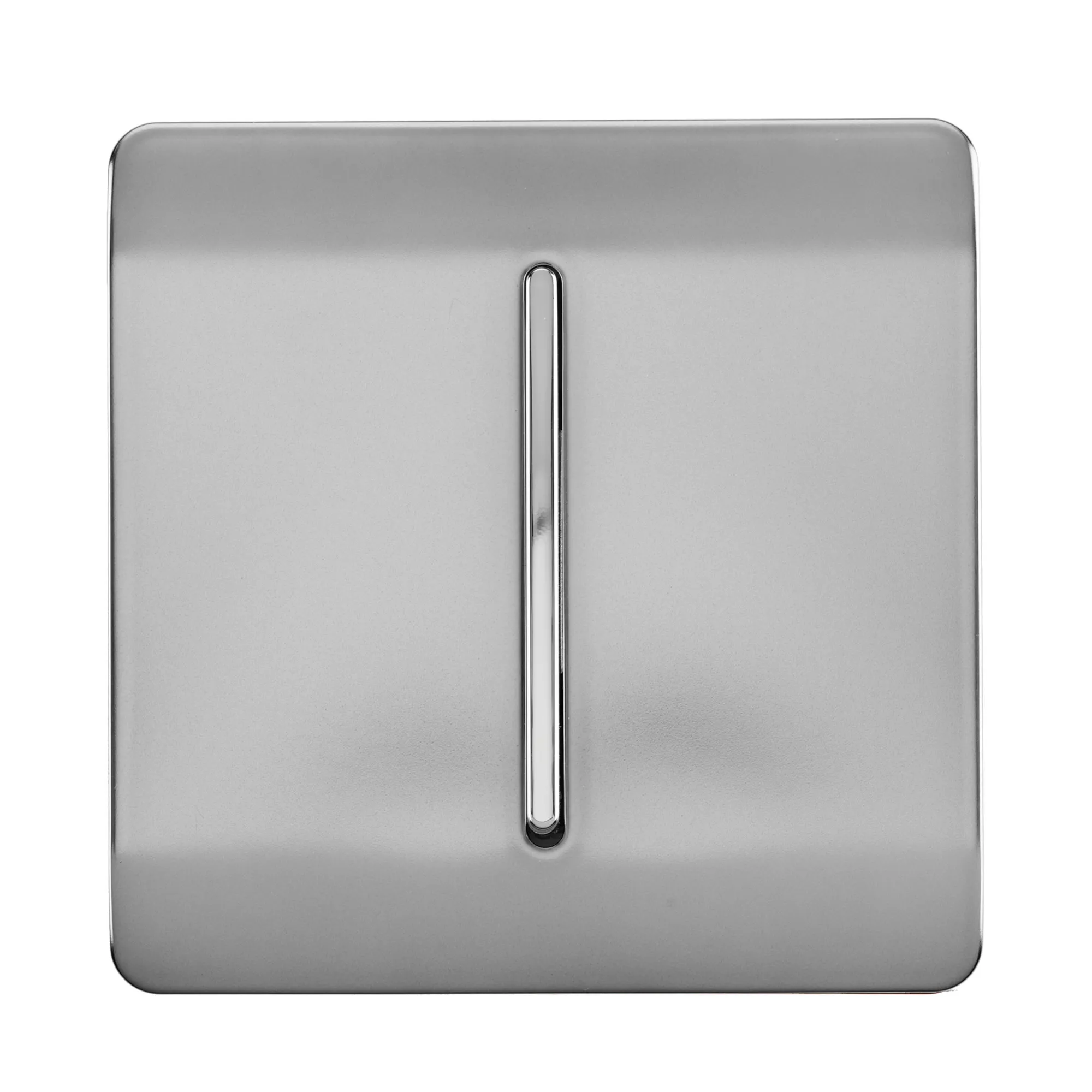 1 Gang Doorbell Brushed Steel